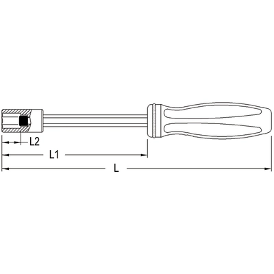 GENIUS - 594520 - 5/16″ Hex Nut Driver With Magnet 180mmL (Pack of 10) pa2