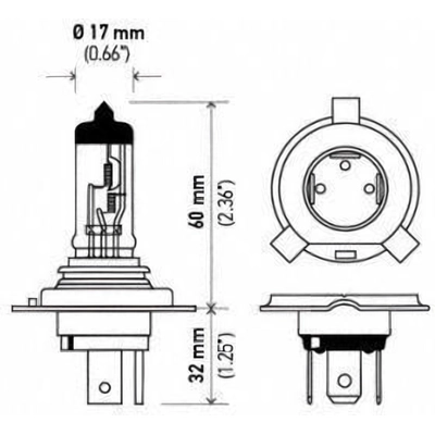 High Beam Headlight by HELLA - 9003 pa9