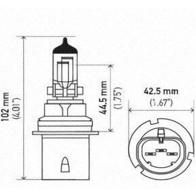 Phare de route by HELLA - 9004 pa13