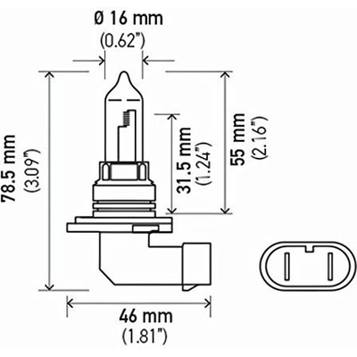 HELLA - 9005P50 - High Beam Headlight pa11