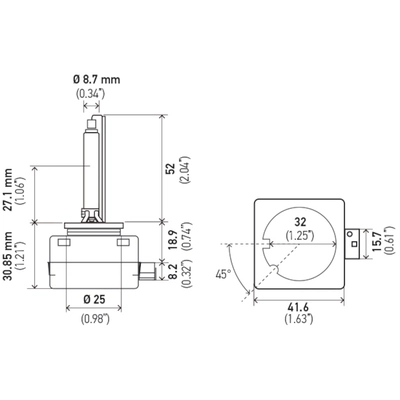 HELLA - D3S4300K - Xenon Bulb pa2