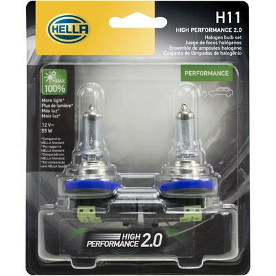 High Beam Headlight by HELLA - H11-2.0TB pa2