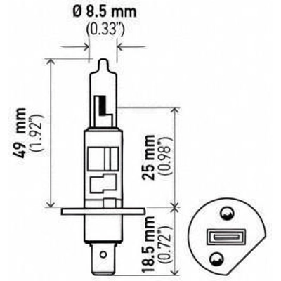 HELLA - H1-130W - Phare de route pa2