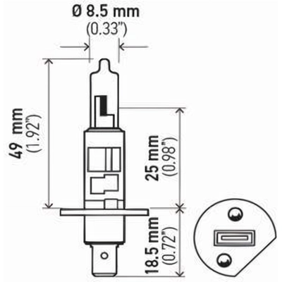 Phare de route par HELLA - H1-2.0TB pa7