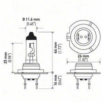 HELLA - H7 - Phare de route pa14