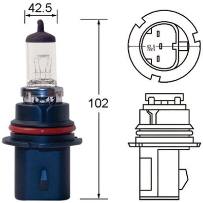 High Beam Headlight by HELLA - H71070327 pa24