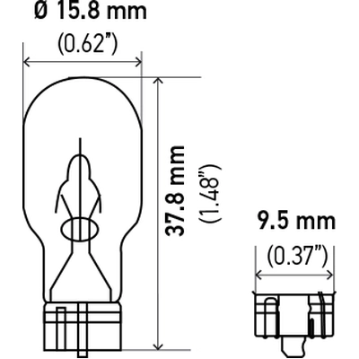 High Mount Brake Light (Pack of 10) by HELLA - 921 pa4