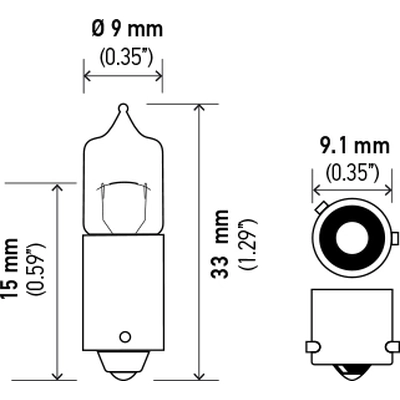 Lumière de frein surélevé par HELLA - H21W pa1