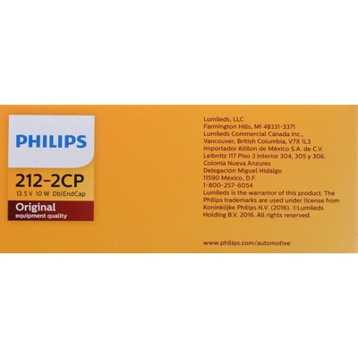 High Mount Brake Light (Pack of 10) by PHILIPS - 212-2CP pa2