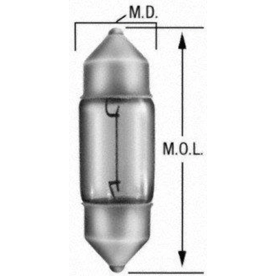High Mount Brake Light (Pack of 10) by WAGNER - 12100 pa20