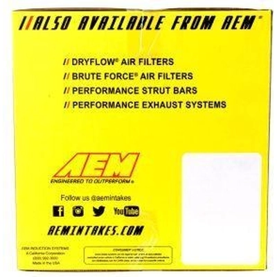 Kit d'admission de filtre à air haute performance par AEM INDUCTION - 21-485B pa5