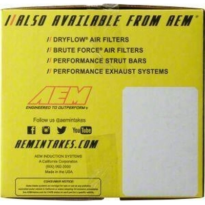 High Performance Air Filter Intake Kit by AEM INDUCTION - 21-500R pa7