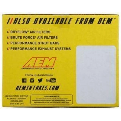 Kit d'admission de filtre à air haute performance de AEM INDUCTION - 21-751C pa9