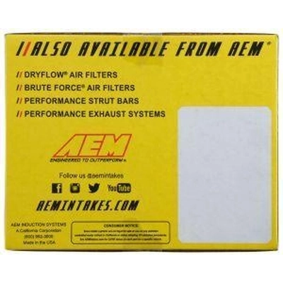 Kit d'admission de filtre à air haute performance de AEM INDUCTION - 21811C pa7