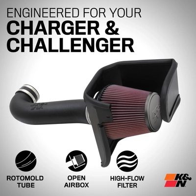 K & N ENGINEERING - 63-1114 - High Performance Air Filter Intake Kit pa12