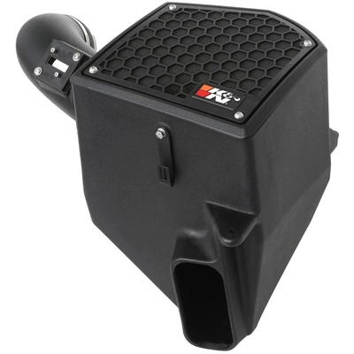 K & N ENGINEERING - 63-3118 - High-Density Polyethylene Black Cold Air Intake System with Red Filter pa1