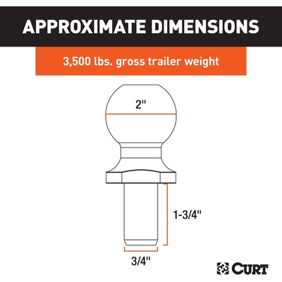 Hitch Ball by CURT MANUFACTURING - 40003 pa2