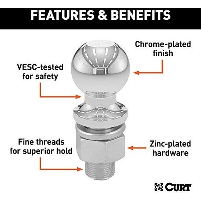 Hitch Ball by CURT MANUFACTURING - 40016 pa8