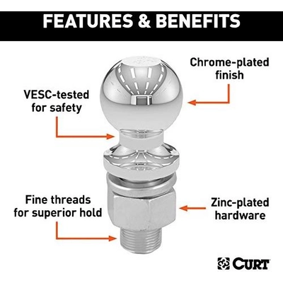 Hitch Ball by CURT MANUFACTURING - 40019 pa9