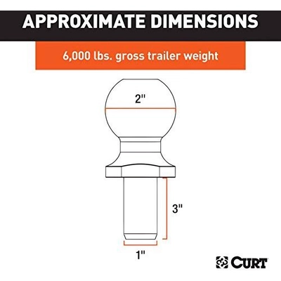 Hitch Ball by CURT MANUFACTURING - 40020 pa8