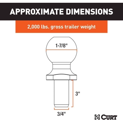 Hitch Ball by CURT MANUFACTURING - 40071 pa3
