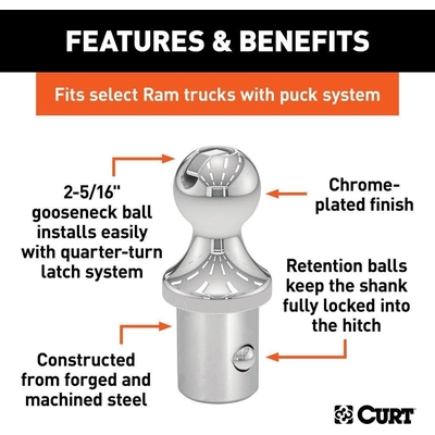 Hitch Ball by CURT MANUFACTURING - 60601 pa5