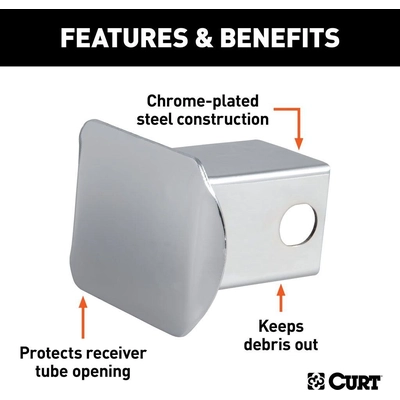 Couvercle du tube du récepteur d'attelage by CURT MANUFACTURING - 22111 pa3
