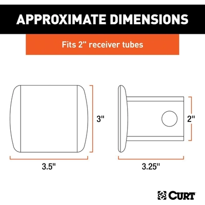 Couvercle du tube du récepteur d'attelage by CURT MANUFACTURING - 22181 pa5