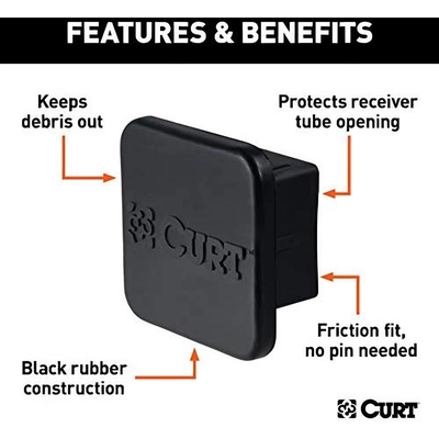 CURT MANUFACTURING - 22272 - Hitch Receiver Tube Cover pa7