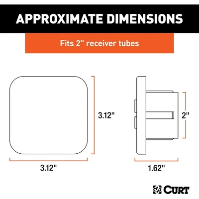 Hitch Receiver Tube Cover by CURT MANUFACTURING - 22276 pa5