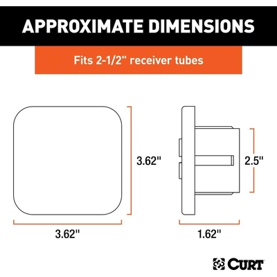 Couvercle du tube du récepteur d'attelage by CURT MANUFACTURING - 22278 pa5