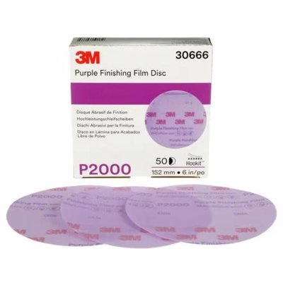 3M - 30666 - Hookit Purple Finishing Film Abrasive Disc pa6