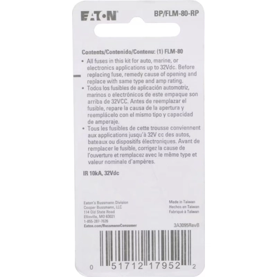 Ignition Fuse by BUSSMANN - BP/FLM80RP pa5