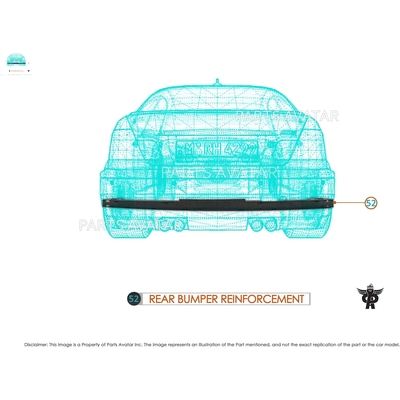 Rear Bumper Reinforcement - NI1106181 reinforcement