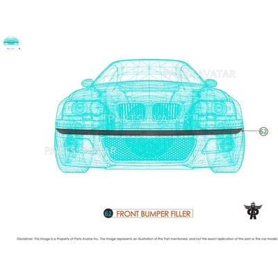 Front Bumper Filler - FO1087132 filler