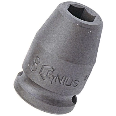 GENIUS - 343212 - 3/8" Dr. 12mm Impact Socket (CR-Mo) (Pack of 20) pa1