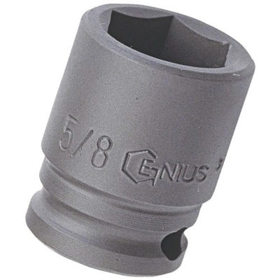 GENIUS - 464048 - 1/2″ Dr. 1-1/2″ Impact Socket Cr-Mo (Pack of 5) pa1
