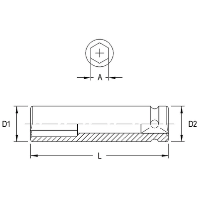 GENIUS - 366318 - 3/8″ Dr. 9/16″ Deep Impact Socket (Pack of 10) pa2