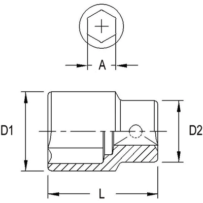 GENIUS - 413822 - 1/2" Dr. 22mm Impact Socket  (Pack of 10) pa2