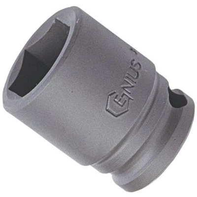 GENIUS - 444027 - 1/2″ Dr. 27mm Impact Socket Cr-Mo (Pack of 10) pa1