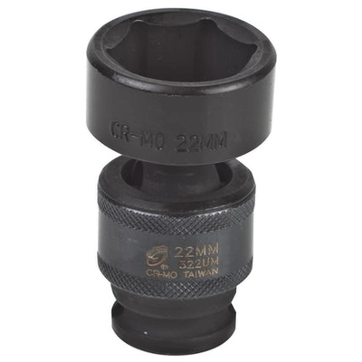 SUNEX - 322UM - 3/8" Drive 22mm Universal Impact Socket pa1
