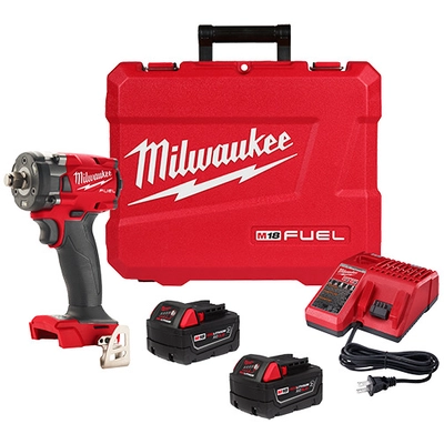 MILWAUKEE - 2855-22R - Compact Impact Wrench With Friction Ring Kit pa1
