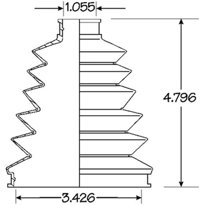 Ensemble de Soufflet de Joint Homocinétique intérieur by EMPI - 86-2348D pa2