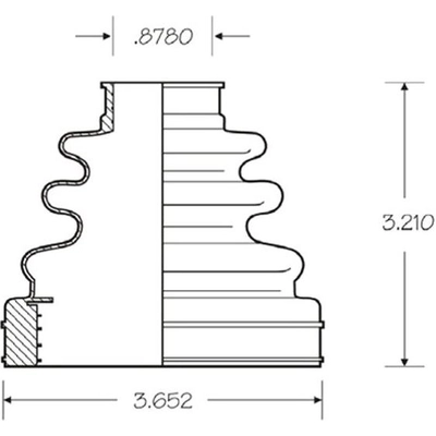 Ensemble de Soufflet de Joint Homocinétique intérieur by EMPI - 86-2425D pa1