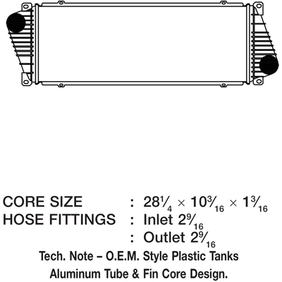 Intercooler by CSF - 6065 pa6