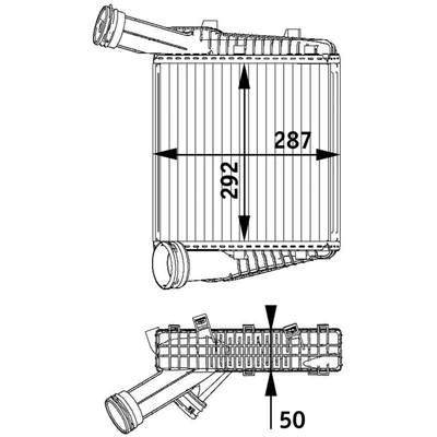 MAHLE ORIGINAL - CI142-000P -  Refroidisseur intermédiaire pa1