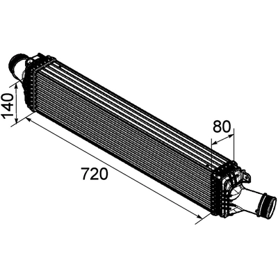 MAHLE ORIGINAL - CI169-000P - Charge Air Cooler (Air Supply) pa1