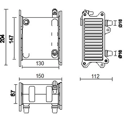 MAHLE ORIGINAL - CI224-000P - Charge Air Cooler (Air Supply) pa1