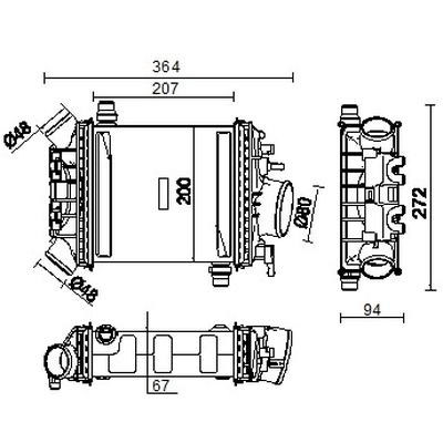 MAHLE ORIGINAL - CI547-000P - Charge Air Cooler (Air Supply) pa1