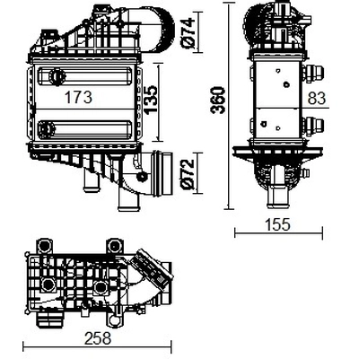 MAHLE ORIGINAL - CI552-000P - Charge Air Cooler (Air Supply) pa1